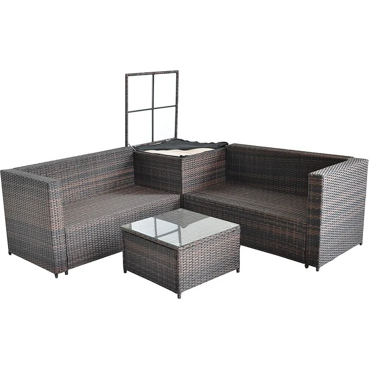 XXL Sitzgruppe Polyrattan Gartenlounge Set Sitzgarnitur Gartenmöbel Sitzecke – Bild 3