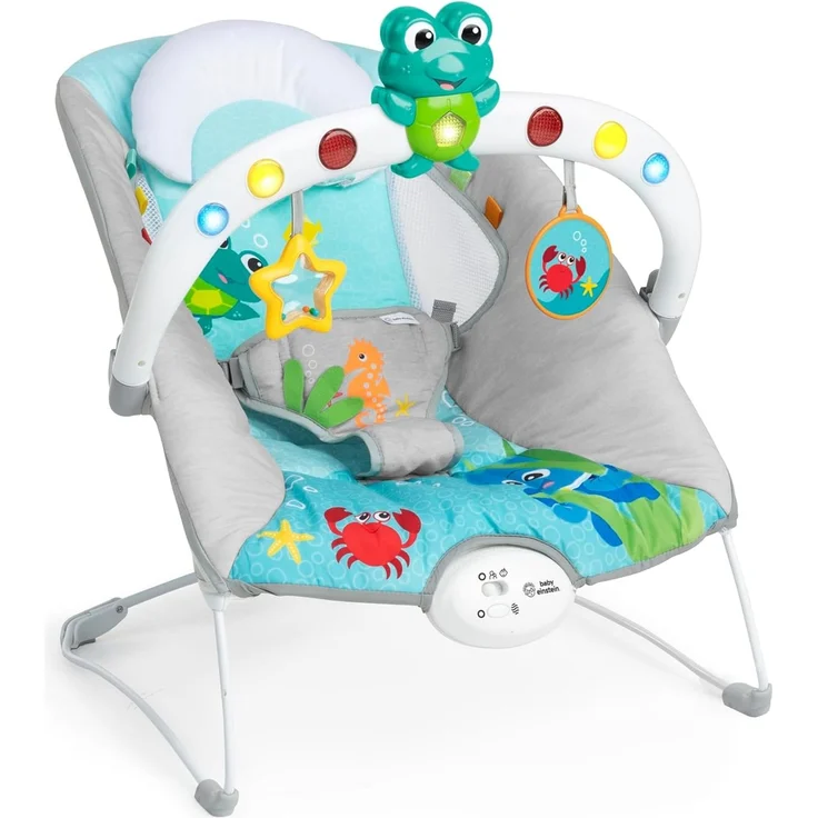 Baby Einstein, Ocean Explorers Musikalische Babywippe Babyschaukel, Kick to It Neptune, Unisex, fr Kinder von 0-6 Monaten bis zu 9kg – Bild 1