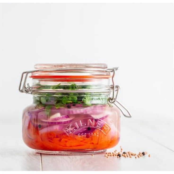 Kilner Einmachglas mit Bügelverschluss 250 ml quadratisch, Luftdichtes Vorratsglas mit Edelstahlbügel und Dichtung, Perfekt zum Einmachen, Konservieren und Lagern, spülmaschinengeeignet – Bild 9