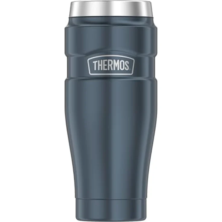 Thermos STAINLESS KING Thermobecher aus Edelstahl ice grey 0,47l - Coffee to Go Becher, absolut dicht, spülmaschinenfest, 7h heiß & 18h kalt, mit Haken für Teebeutel, BPA-frei – Bild 2