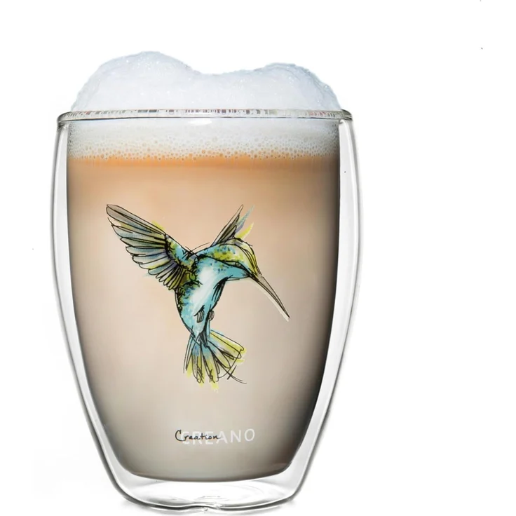 Creano Teeglas Thermo-Glas Hummi in Blau, Borosilikatglas, 1-teilig – Bild 1