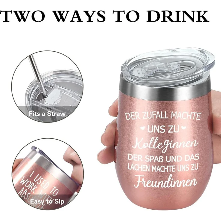 Livole Geschenk Kollegin - Der Zufall Machte Uns zu Kolleginnen - 12oz Edelstahl – Bild 5
