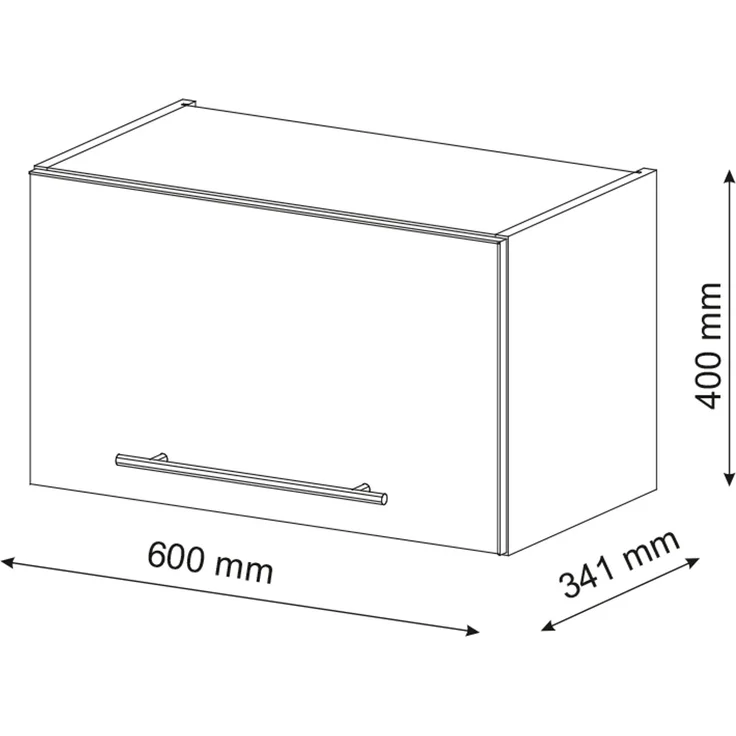 Badschrank Fame-Line Anthrazit 60 x 40 cm Flach Vicco – Bild 3