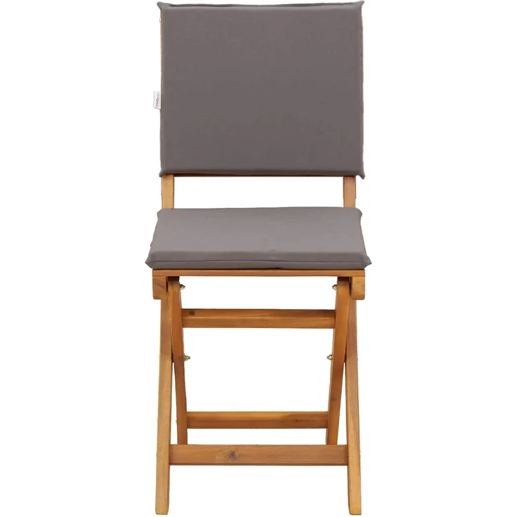 vidaXL Außen Bistro-Stühle 4 stk. Dunkelgrau Massivholz Akazie 42028103 – Bild 6