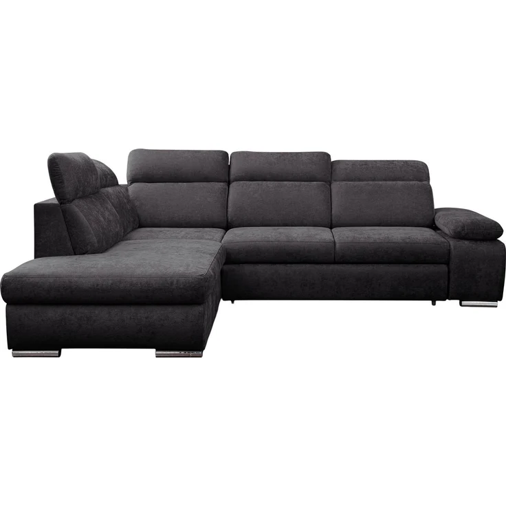 WERK2 Ecksofa Alicante 280 x 230 cm Cord L-Form, modern und bequem, Chenille, L-Form, XXL, Schlaffunktion, Bettkasten – Bild 2