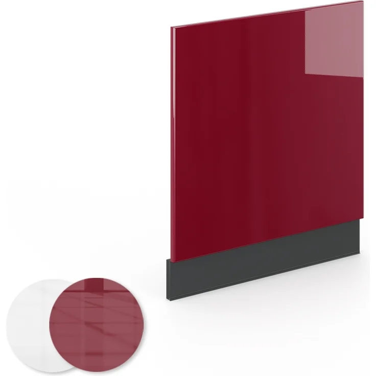 Frontblende Fame-Line Bordeaux Hochglanz 60 cm ohne Arbeitsplatte Vicco – Bild 4