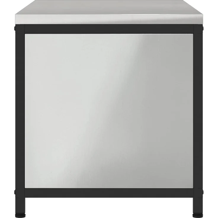 vidaXL Küchenaufbewahrung mit Regal Silber 60 x 50 x 92 cm Stahl 875001 – Bild 7