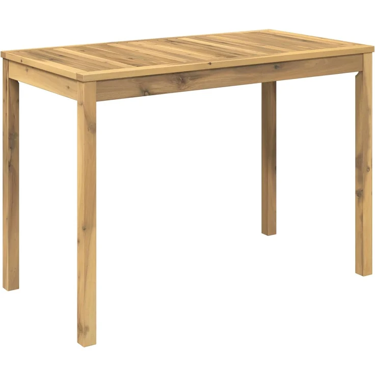 vidaXL Gartentisch LAREN Weiß gewaschen 108,5 x 55 x 75 cm 901712 – Bild 2