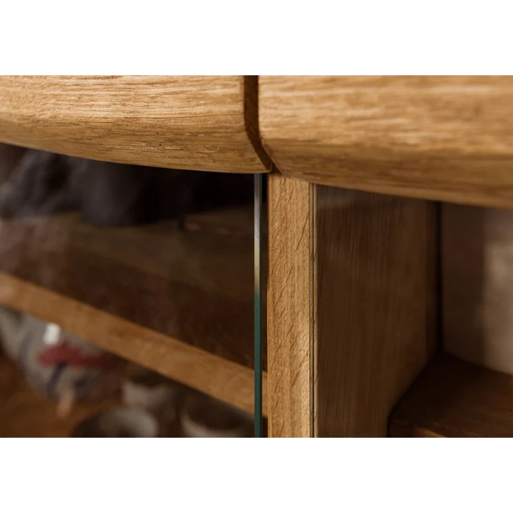 Highboard Wildeiche 131x45x147 natur geölt PURE OAK #105 – Bild 6