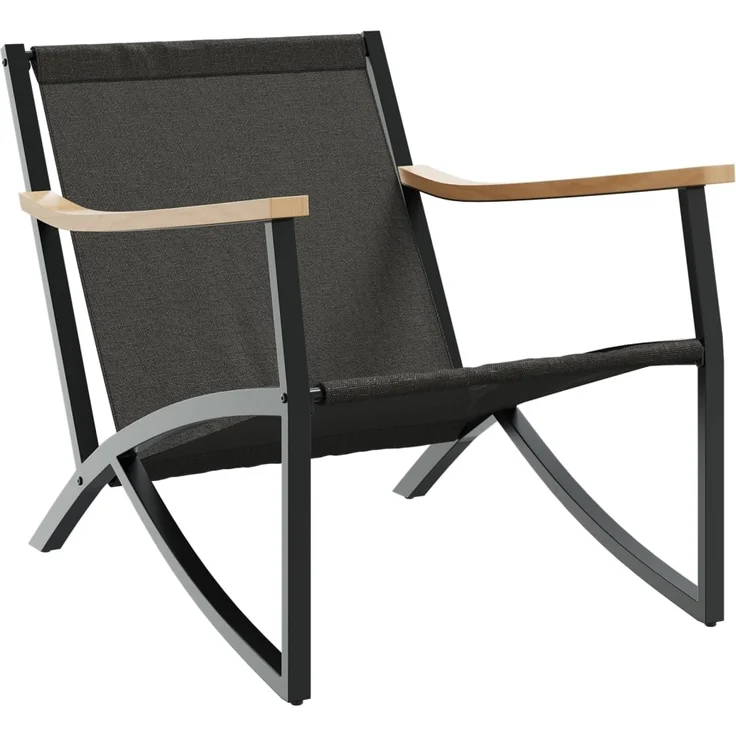 vidaXL Gartenstühle mit Kissen 2 Stk. Schwarz Stahl 4009304 – Bild 3