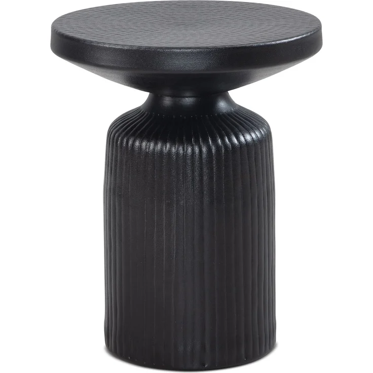 Beistelltisch Metall Schwarz Sofatisch 40x40x50cm Wohnzimmertisch Rund – Bild 7