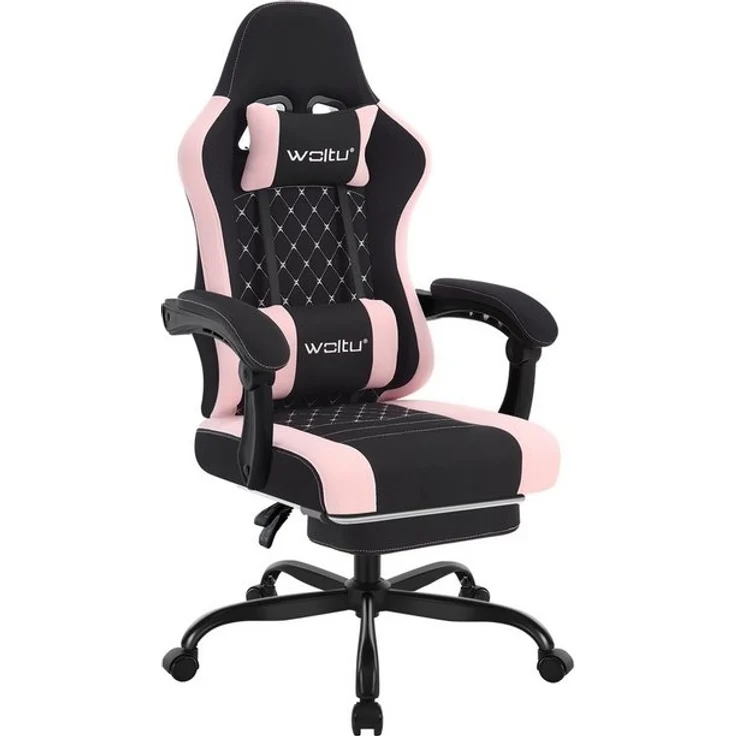 Woltu Gaming-Stuhl (1 St), mit Massagefunktion, ergonomisch, 150 kg, Netzstoff – Bild 4