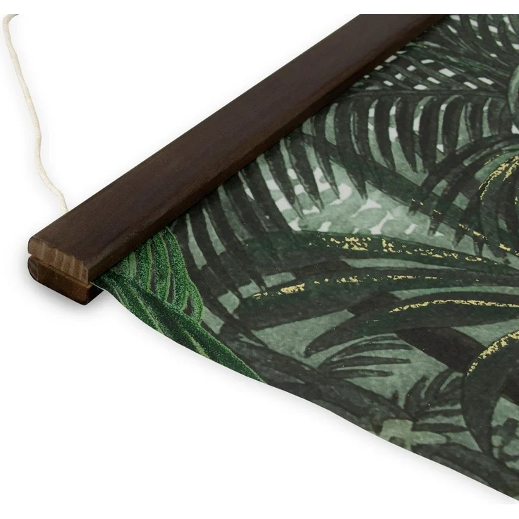 Art for the home Leinwandbild Jungle Landschaft Grun, (1 St), Luxus Kakemono Leinen Wandposter 100x70 cm – Bild 3