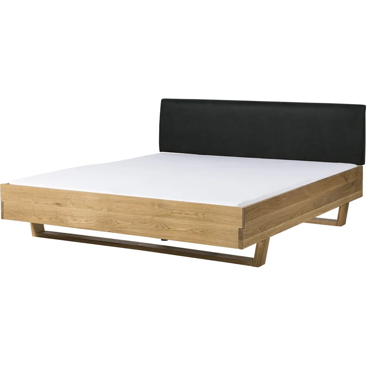 Bett Fichte 160x200x85 natur gebeizt / geölt, Kopfteil anthrazit FICHTELBERG #38 – Bild 1