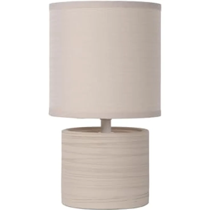 LUCIDE GREASBY - Tischlampe - Ø 14 cm - 1xE14 - Beige – Bild 3