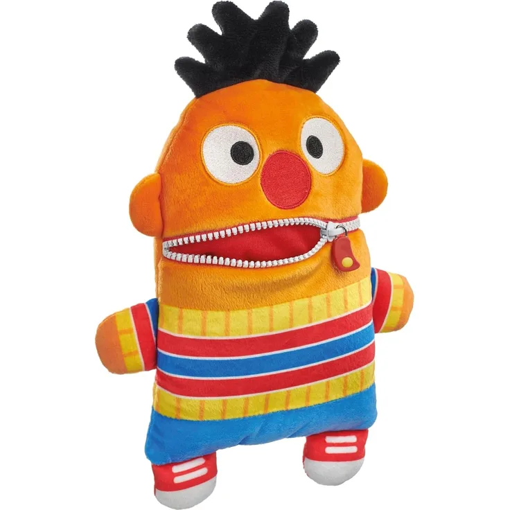 Schmidt Spiele Sorgenfresser Sesamstraße Ernie, Plüschtier, Kuscheltier, Sorgen Fresser, 30 cm, 42546