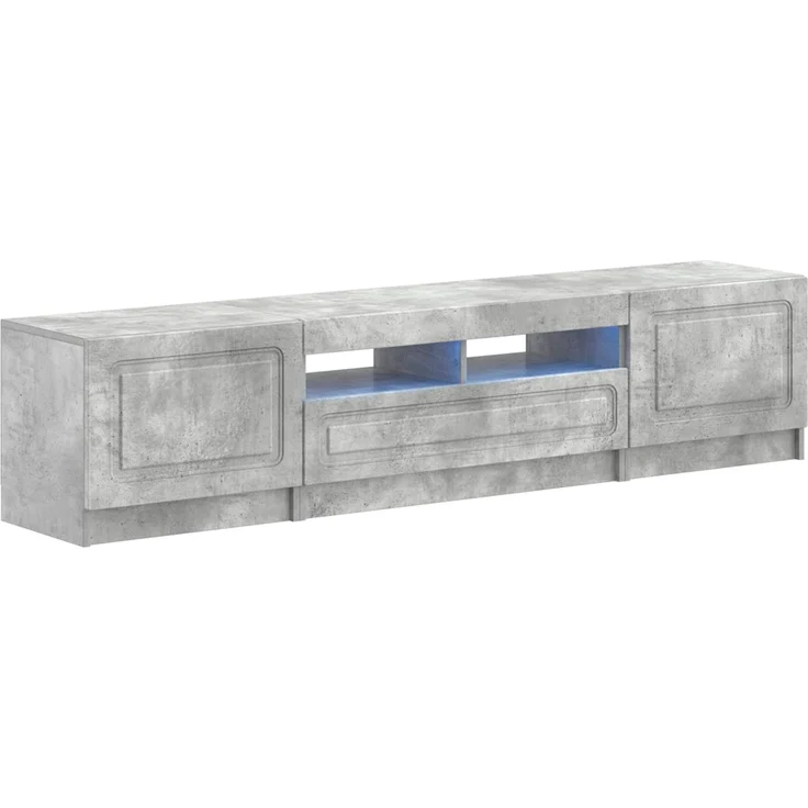 vidaXL LED-TV-Schrank UTRECHT 3 stk. Betongrau Holzwerkstoff 3417004 – Bild 2