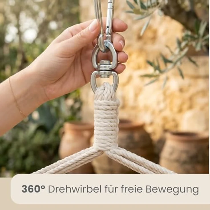 XXL Hängesessel Relaxsessel 185x130cm bis 150kg in Rosa – Bild 9
