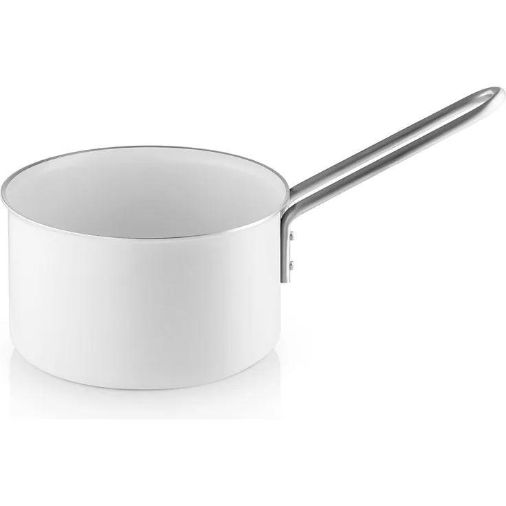 Eva Solo White Line Stielkasserolle, Kasserolle, Stieltopf, Saucentopf, Kochtopf, Kochgeschirr, Ø 16 cm, 1. 8 L, 256618