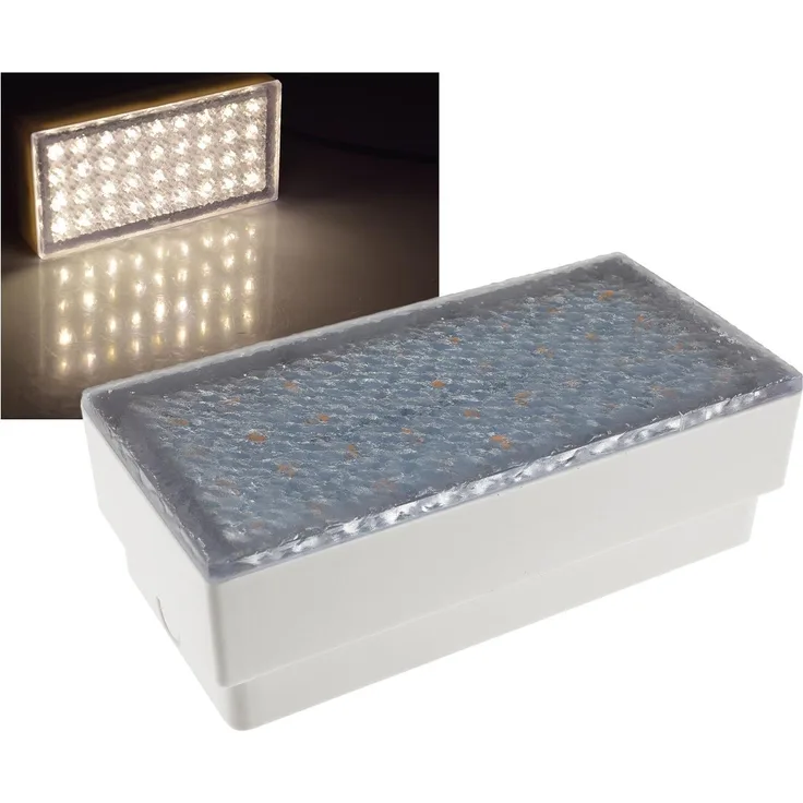 LED Pflasterstein "BRIKX 20" warmweiß20x10x7cm, 3W, 300lm, IP67, 230V