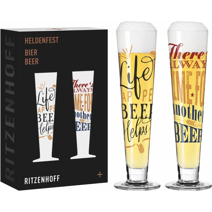 Ritzenhoff 6271002 Bierglas 2er-Set F25 HELDENFEST Bier 2025