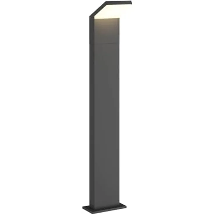 Arcchio LED Außenleuchte Yolena, moderne Wegeleuchte in Schwarz aus Aluminium, IP65, 1-flammig, energiesparend