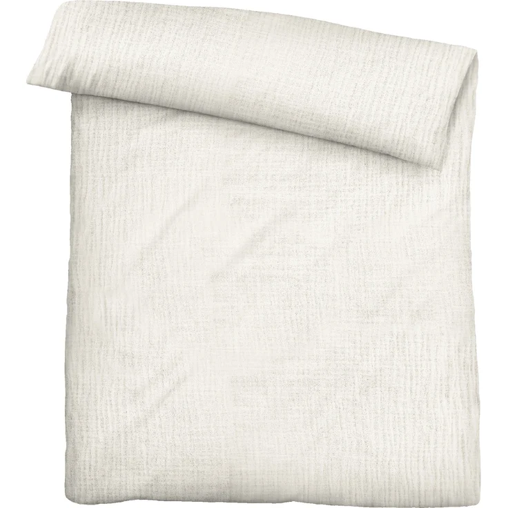 biberna Musselin Bettwäsche UNI, natur, natur, 1x 155x220 cm + 1x 80x80 cm – Bild 2
