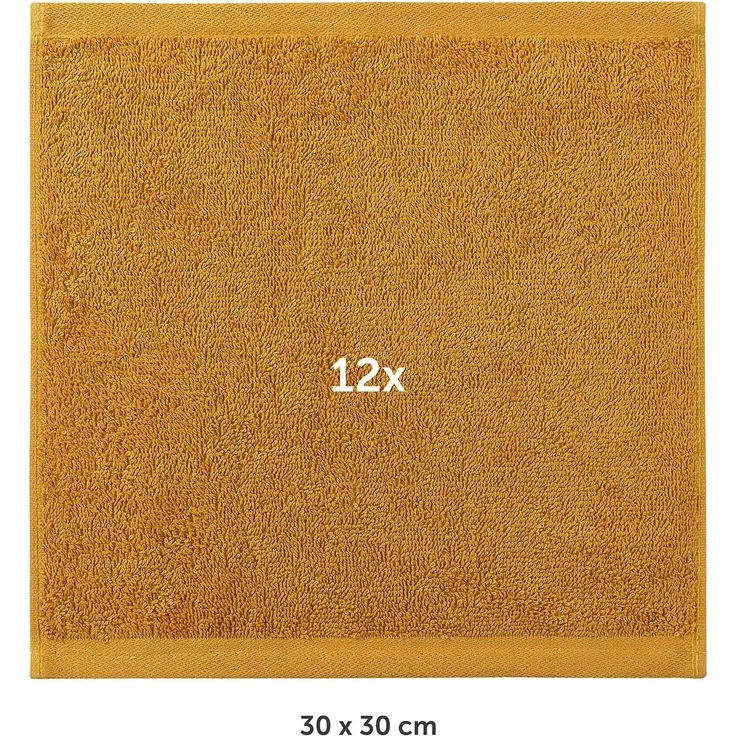 Blumtal Gästehandtücher 30x30cm - weich und saugstark, Frottee (12-St), 12er und 24er Set, 100% Baumwolle – Bild 2