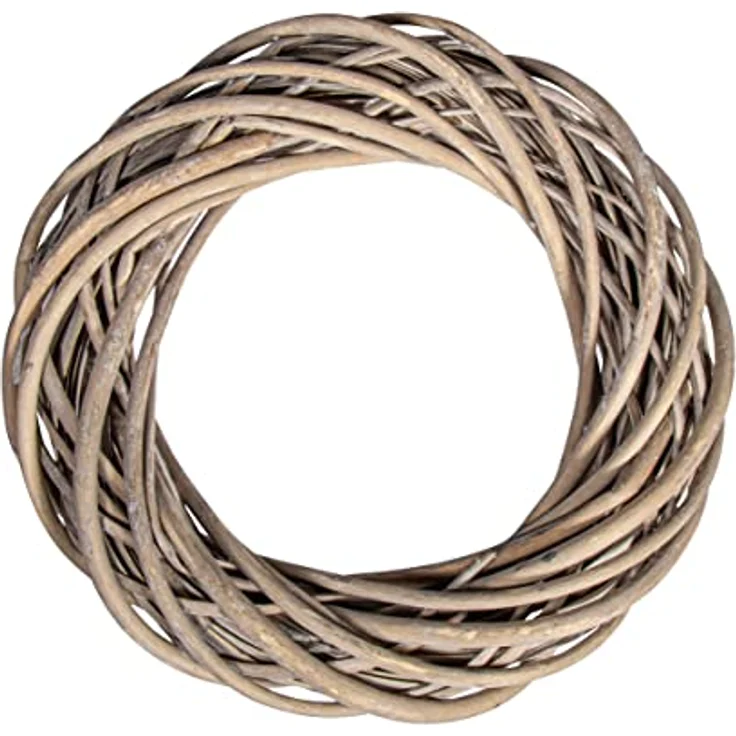 Rayher Weidenkranz silbergrau gewischt, 30 cm ø, Höhe 7 cm, Dekokranz, Tischkranz, Adventskranz, Türkranz, Kranz aus Zweigen, Naturkranz, Wandkranz, 65393561 – Bild 1