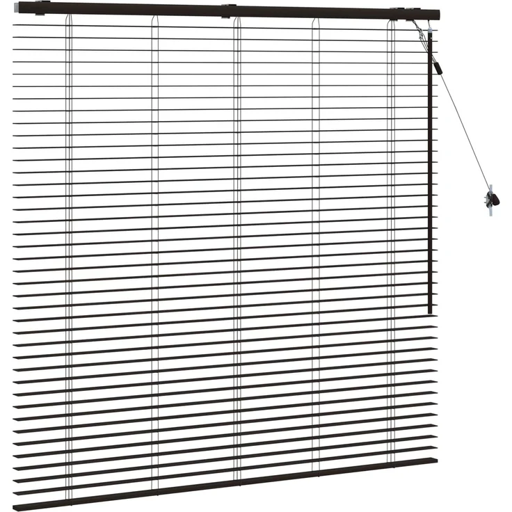 vidaXL Venezianische Jalousie Dunkelbraun 130 x 130 cm 35 mm 42015547 – Bild 3