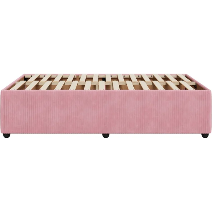 vidaXL Bettgestell Rosa 120x200 cm Samt 3285005 – Bild 5