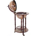 MCW Weinregal Globusbar MCW-D83, Globusbar, Deckel drehbar, Gemälde auf der Innenseite, Inkl. Flaschenhalterung