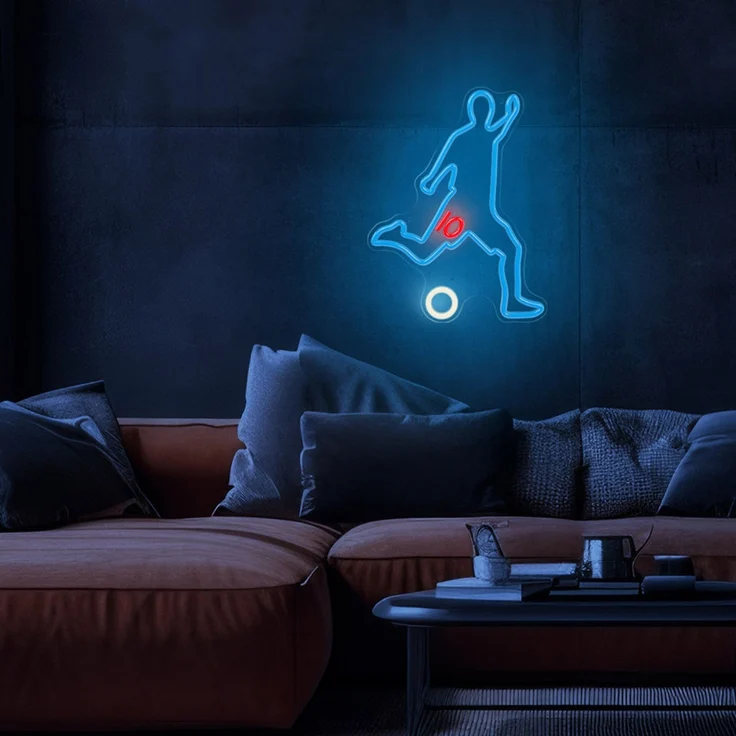 Forever Light Neon PLEXI LED-Leuchte FOOTBALLER multicolor – FPNE31 – Bild 4