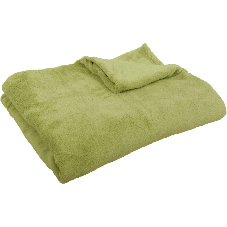Babydecke Krabbeldecke Schmusedecke Kuscheldecke für Kleinkinder, flauschig weich nach ÖKO-TEX Standard 100 in vielen verschiedenen Ausführungen verfügbar in vielen Grüßen und Farben (ca. 70x100 cm / grün - olivgrün) – Bild 3