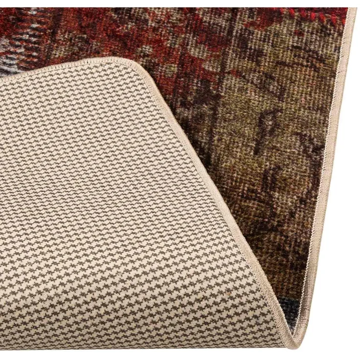 vidaXL Teppichläufer MARSA Mehrfarbig 350x100 cm Polyester und PVC 42023253 – Bild 3
