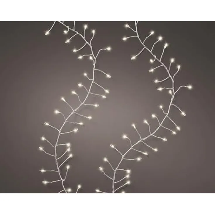 Kaemingk LED-Lichterkette Micro LED Compact Twinkle Effekt L. 1200cm 960L silber/warmes weiss