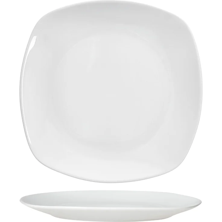 12tlg Frühstücksset Lotta weiß Porzellan 6 Personen kleine Teller Kaffeebecher – Bild 4