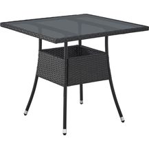 Bild für Juskys Polyrattan Gartentisch Yoro wetterfest