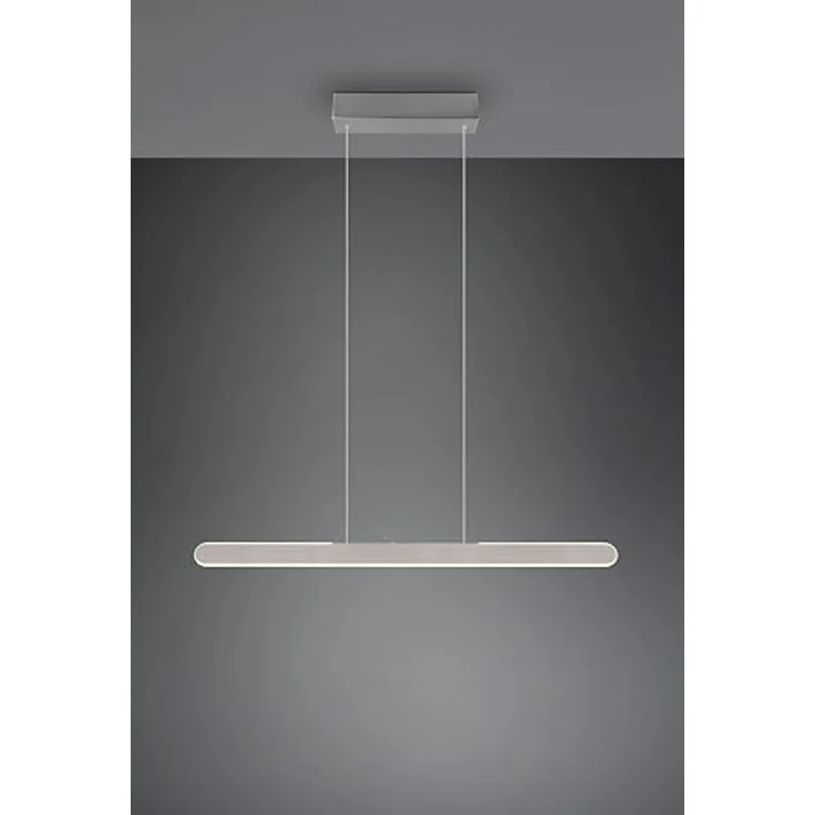Trio Helios LED Pendelleuchte, 28W, gebürstetes Aluminium, dimmbar, CCT einstellbare Lichtfarbe, Touch-Bedienung, 3300 lm – Bild 3