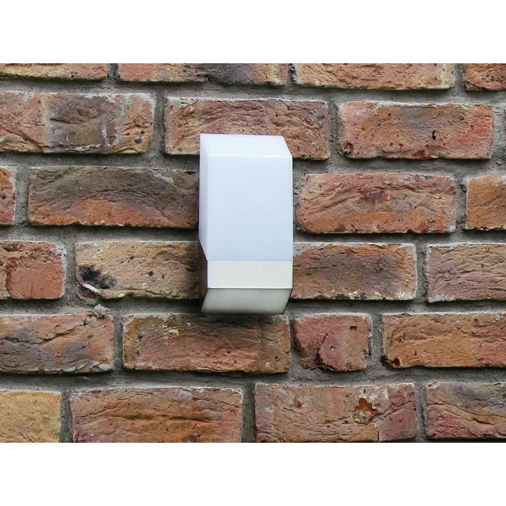 Edelstahl LED Ausswandleuchte FLAT Höhe 20,7cm - IP44