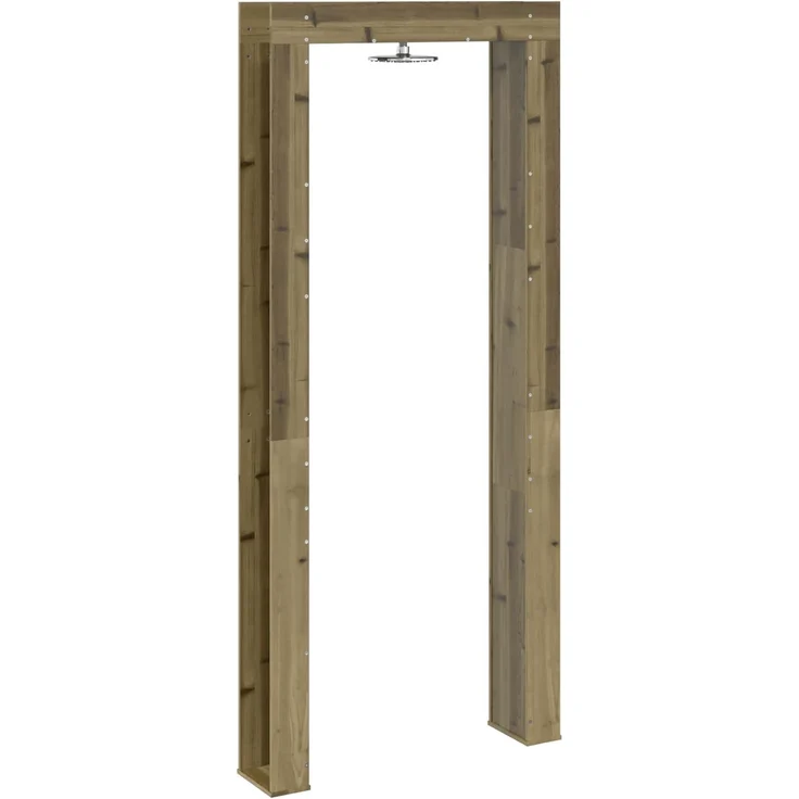 vidaXL Gartendusche 226 cm Imprägniertes Kiefernholz und Edelstahl 886339 – Bild 6