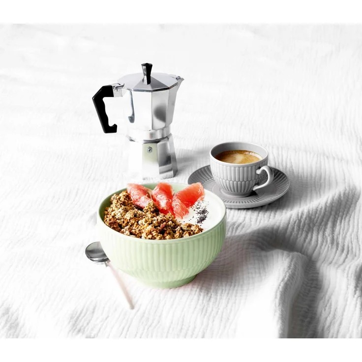 Seltmann Weiden Amina Espressotasse mit Untertasse 100 ml 6er Set Silbergrau – Bild 2