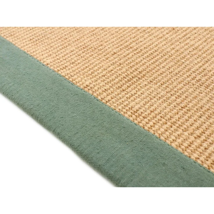 carpetfine Sisalteppich Sisal, rechteckig, Höhe: 5 mm, mit farbiger Bordüre, Anti Rutsch Rückseite – Bild 6