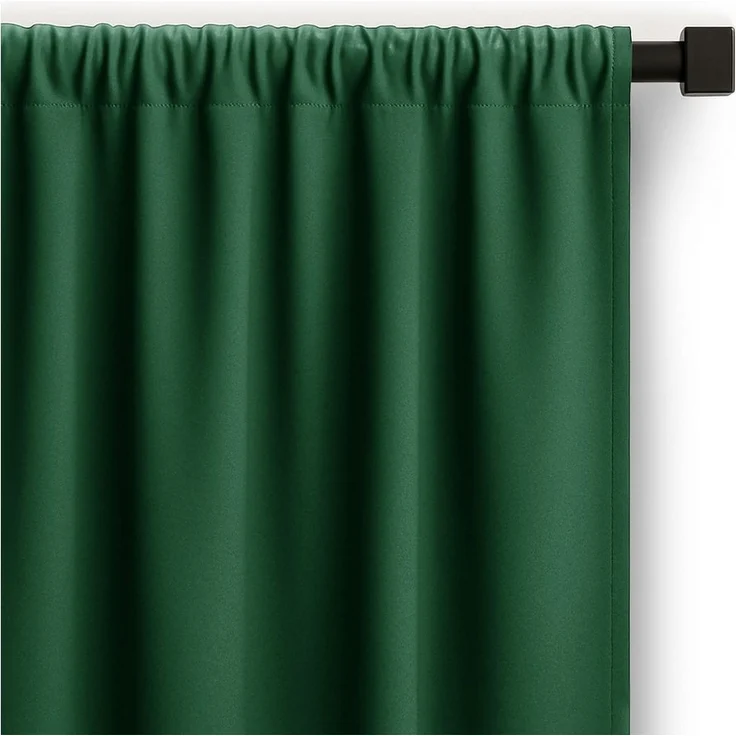 Restilo Gardine Gardine Vorhang Einfarbig Verdunklungsvorhang Aufhängung Pleat (1 St), Kräuselband, verdunkelnd, Polyestertextilien – Bild 5