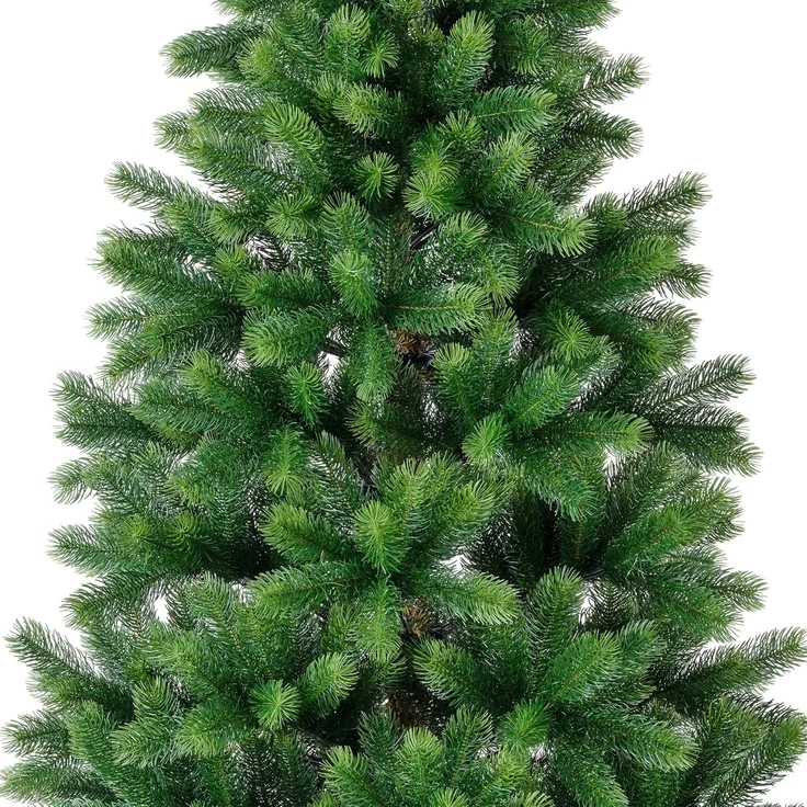 Kaemingk Künstlicher Weihnachtsbaum Everlands Künstlicher Weihnachtsbaum KENMORE FIR 210 cm, Tanne, Metallfuß, In-& Outdoor, Stecksystem, Klappmechanismus, Tannenbaum – Bild 3