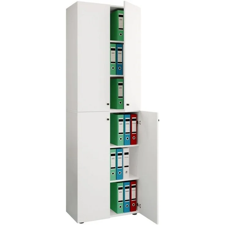 VCM Büroschrank Ulas 919110 Weiß H. 220 x B. 70 x T. 40cm – Bild 3