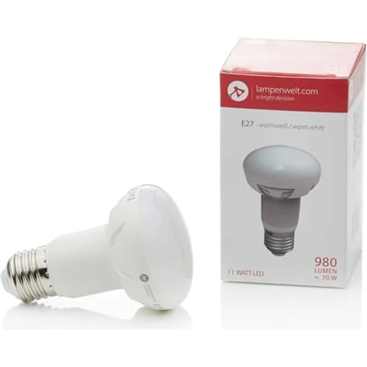 LINDBY E27 11W 830 LED-Reflektorlampe R63, warmweiß, 120 Grad, energieeffizient, 30.000 Stunden Lebensdauer – Bild 3