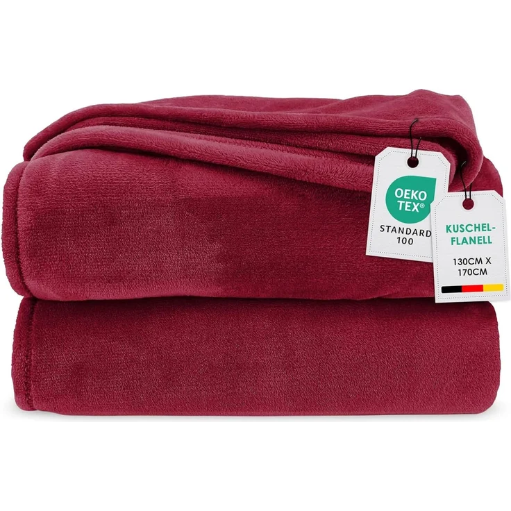 Wohndecke Premium Super Soft Flanell Kuscheldecke Sofadecke, heimtexland, super weich und flauschig, Allergiker geeignet, atmungsaktiv – Bild 1
