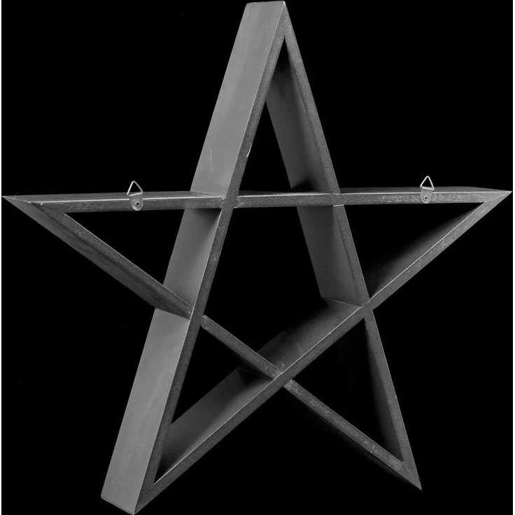Figuren Shop GmbH Wandregal Wandregal - Schwarzes Pentagramm - Gothic Deko – Bild 5