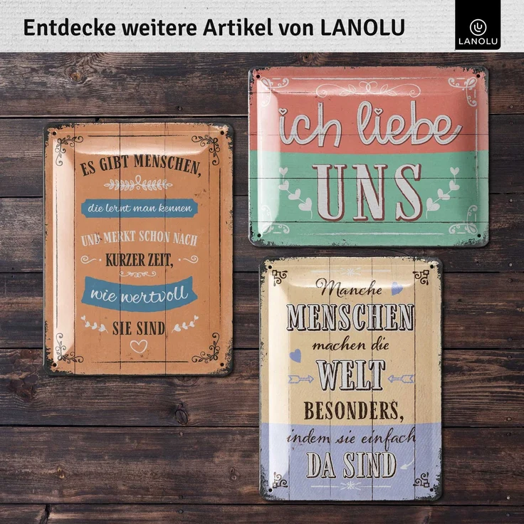 LANOLU Blechschild Ich bin jetzt in einem Alter - 15x20cm – Metall – Blau – 15198 – Bild 5